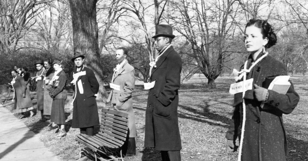 Students at Howard University wear nooses in demonstration for anti-lynching law