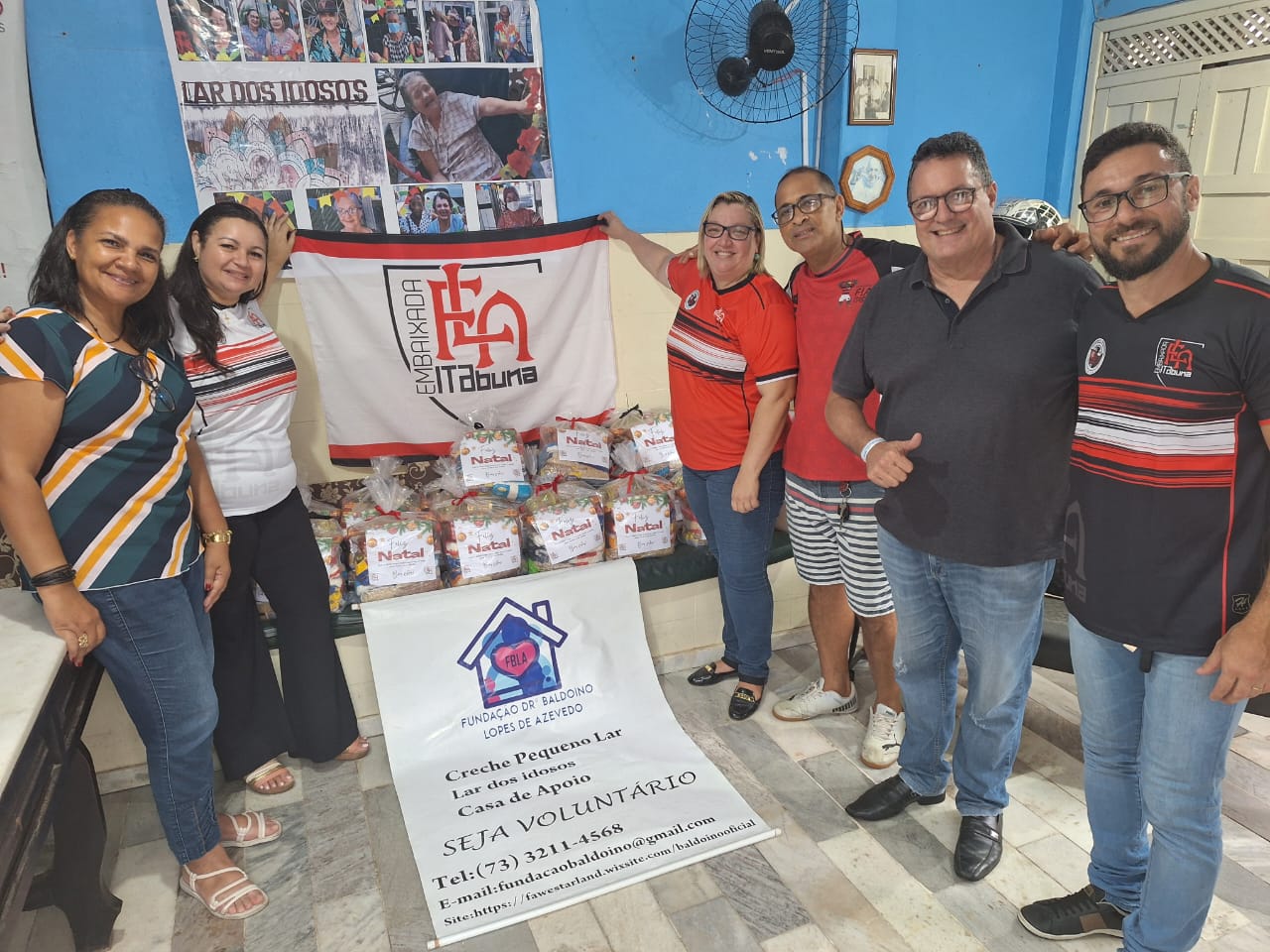 FlaItabuna faz doações de Natal