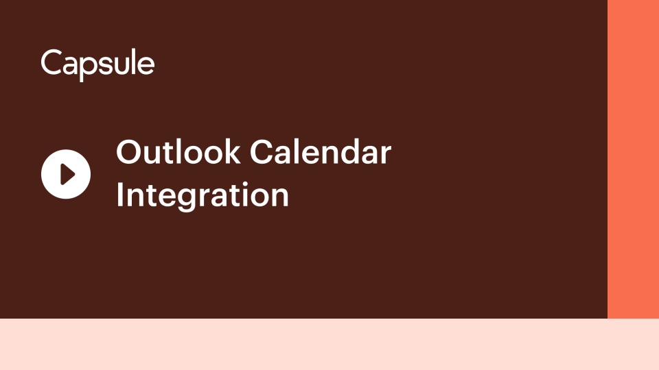 Outlook Calendar Integration