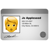 Identification Card Emoji 🪪