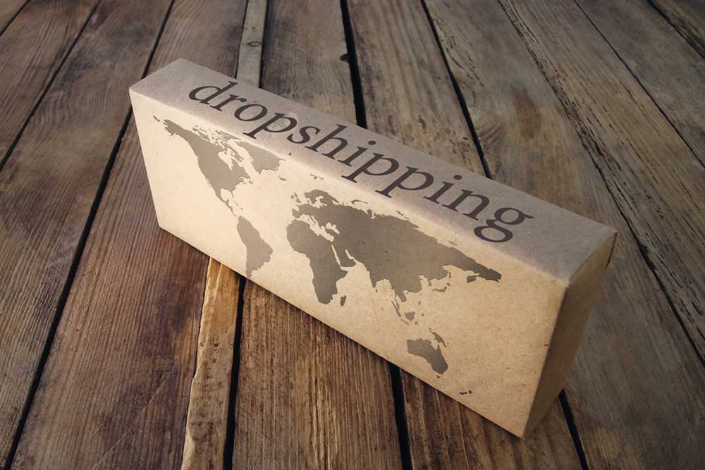 Caixa de um produto do e-commerce dropshipping