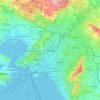 Municipality of Agia Varvara topographic map, elevation, terrain