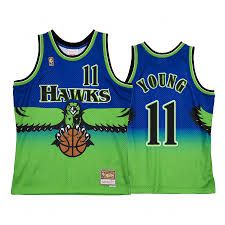 New era 2021 playoffs hawks 9twenty adjustable out of stock. Atlanta Hawks Trae Young 11 Red Hardwood Classics Men S Jersey