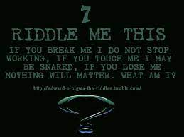 There's a reason that riddles are the bedrock of ancient folk tales and superhero sagas. Riddle Me This