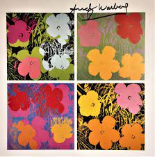 Total color, new york publisher: Andy Warhol Signed Flowers Print Popart Andy Warhol Pop Art Flower Art Pop Art Design