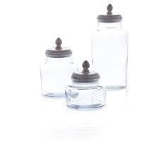 The large haubert vase features a curved body made from clear glass. Large Decorative Glass Jars Target