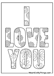 You can use our amazing online tool to color and edit the following we love you coloring pages. I Love You Coloring Pages Updated 2021