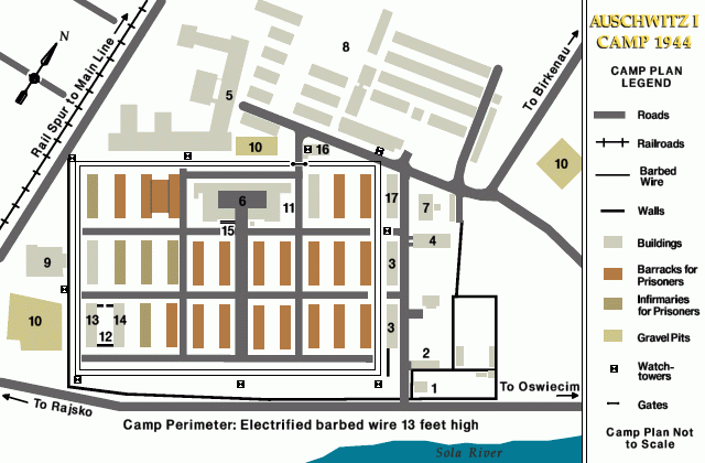 Auschwitz I camp, 1944