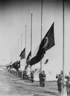 Scene from the opening ceremonies of the 1936 Olympic Games. [LCID: 81594a]