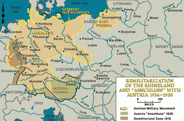 German gains, 1936-1938