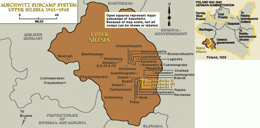 Auschwitz subcamp system, Upper Silesia 1941-1944