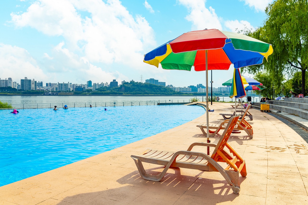 Photo of Nanji Hangang Park Water Playground with Parasol and Chair