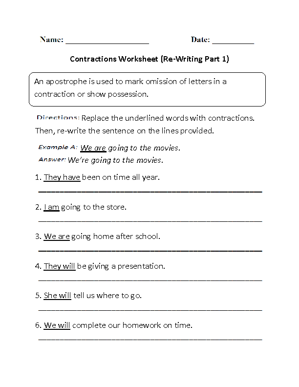 Abbreviating Days Worksheet