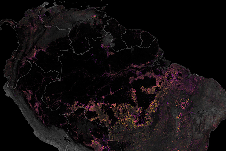 Tracking Amazon Deforestation from Above