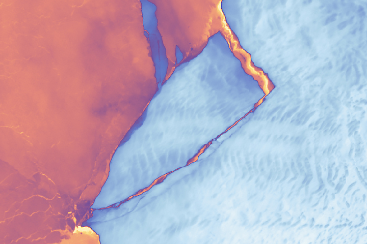 Antarctic Ice Shelf Spawns Iceberg A-83