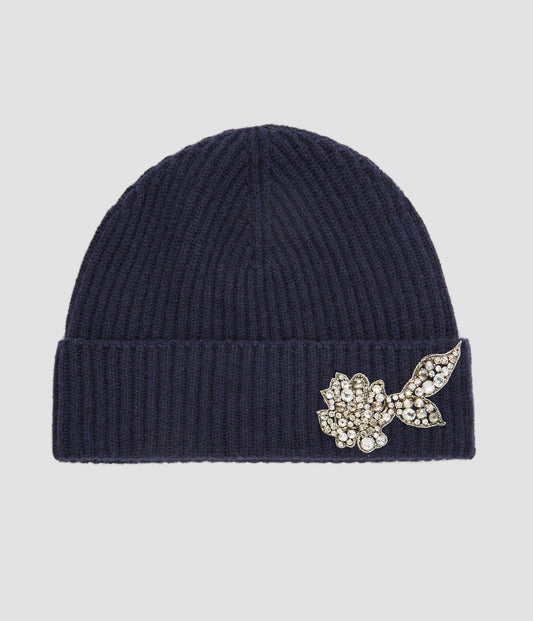 Embroidered Knitted Hat