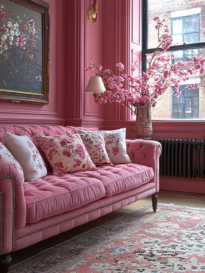 Pretty in Pink: Feminine Living Room Ideas for a Chic and Cozy Space