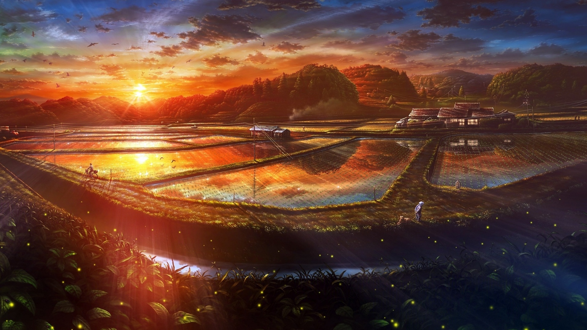 Fantastic Anime Scenery Wallpaper