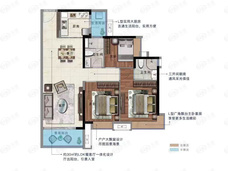 凯德·山海连城106㎡户型户型图