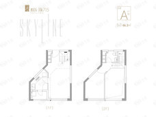 雅居乐天际7153室2厅2卫户型图