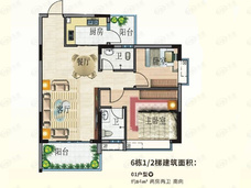 卓雅名苑2室2厅2卫户型图