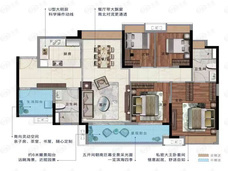 凯德·山海连城130㎡A户型户型图