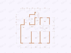 天保天成华境3室2厅2卫户型图