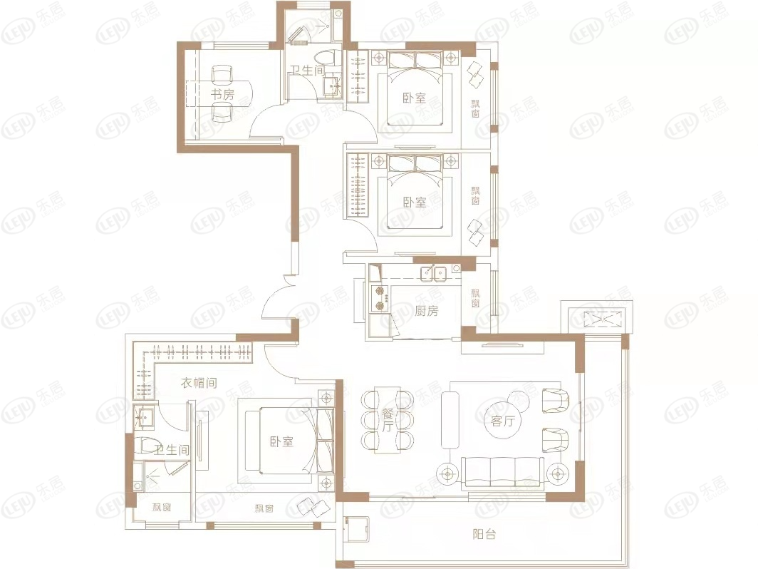 金水广汇湾户型图公布 106~141㎡约17500元/㎡