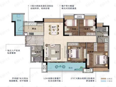 凯德·山海连城130㎡B户型户型图