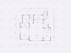 天保天成华境3室2厅2卫户型图