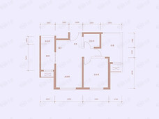 天保天成华境2室2厅1卫户型图