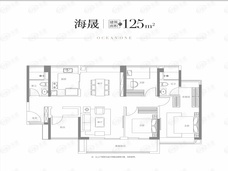 越秀江海潮鸣4室2厅2卫户型图