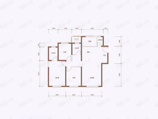 天保天成华境3室2厅2卫户型图