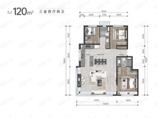 龙湖建工九里熙宸3室2厅2卫户型图