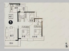 凯德·山海连城106㎡户型图