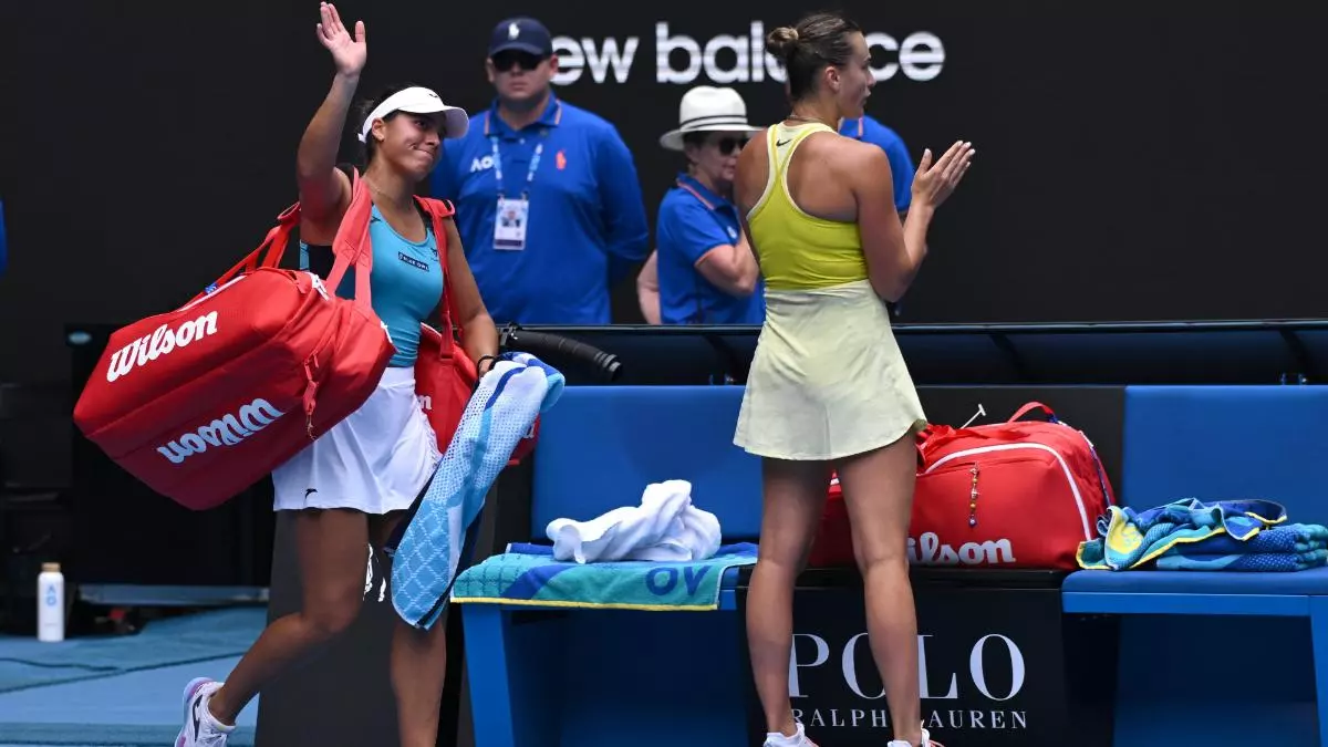 Jessica Bouzas exige como nadie a Sabalenka