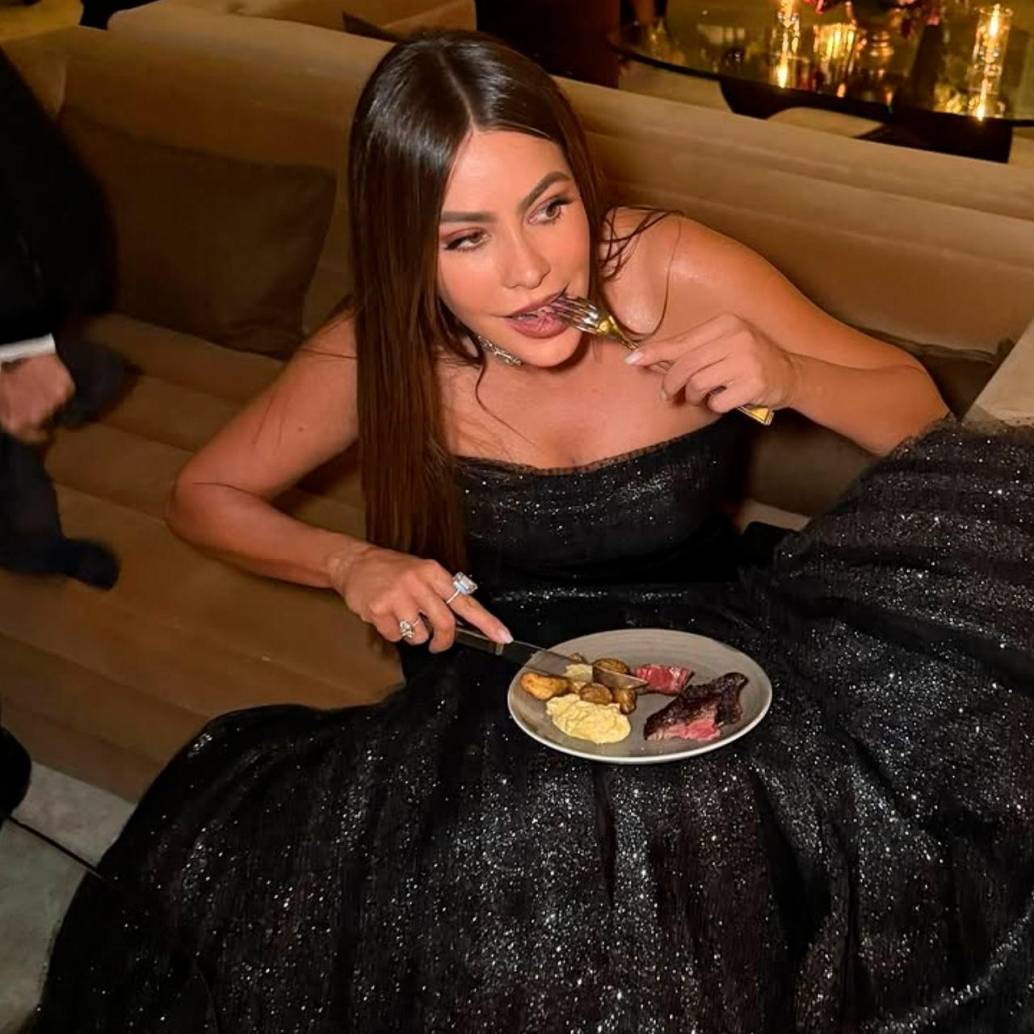 La actriz barranquillera compartió una serie de fotos de la ceremonia de los Globo de Oro y la fiesta en sus redes sociales. FOTO: Tomada de Instagram @sofiavergara