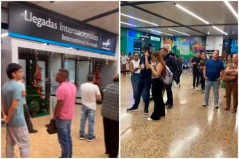 De acuerdo con denuncias ciudadanas, los tiempos de espera de los viajeros en Migración pueden ser hasta de cuatro horas. FOTOS Captura de video cortesía