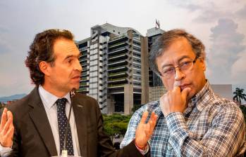 El alcalde Federico Gutiérrez le reclamó al presidente Gustavo Petro por la negligencia del gobierno para honrar sus pagos de subsidios de energía y la opción tarifaria. FOTOS Archivo y Cortesía