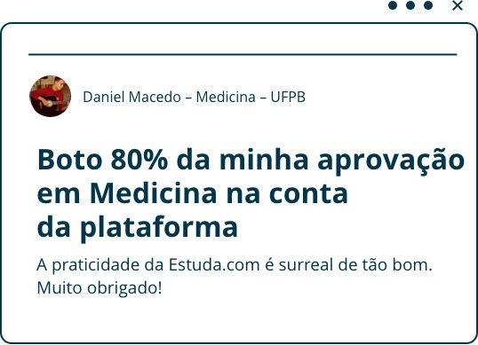 Depoimento de Daniel Macedo sobre como a Estuda.com ajudou seus estudos até conquistar sua vaga em Medicina.