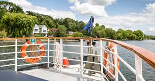 View of the River Thames from the deck of Caversham Lady.