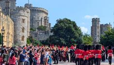 Guards marching into Henry VIII Gate copyright Windsor & Eton PhotoArt