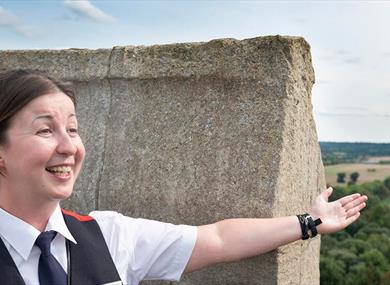 Warden at the top of the Round Tower. Royal Collection Trust / © His Majesty King Charles III 2023