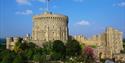 Windsor Castle's Round Tower. Royal Collection Trust / © His Majesty King Charles III 2024. Photographer Peter Packer.