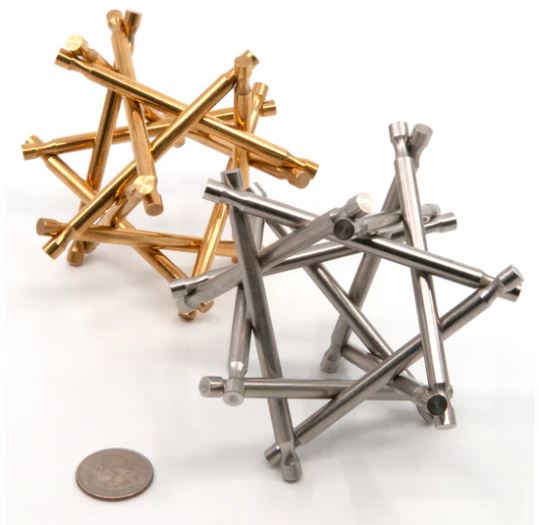 Nova Plexus Limited Edition Pair Brass & Steel