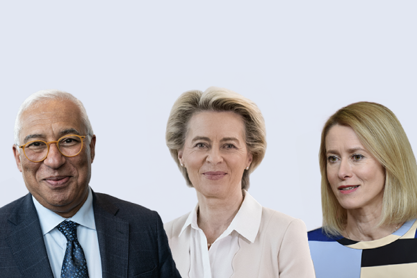 António Costa, Ursula von der Leyen, Kaja Kallas 