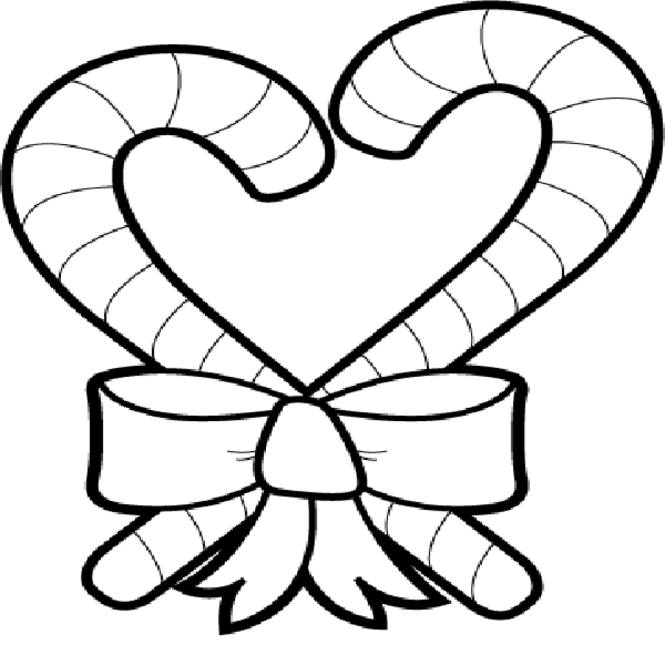 Candy Cane Printable Coloring Pages - Printable Templates