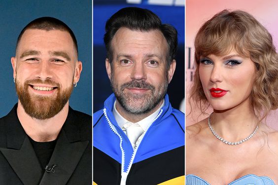 Travis Kelce, Jason Sudeikis, Taylor Swift