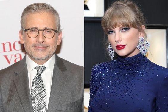Steve Carell poses at the opening night of "Uncle Vanya" on Broadway at The Vivian Beaumont at Lincoln Center, Taylor Swift attends the 65th GRAMMY Awards on February 05, 2023 in Los Angeles, California 