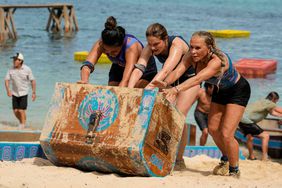 Tiyana Hallums, Caroline Vidmar, and Sue Smey on 'Survivor 47'